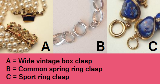 vintage bracelet clasps