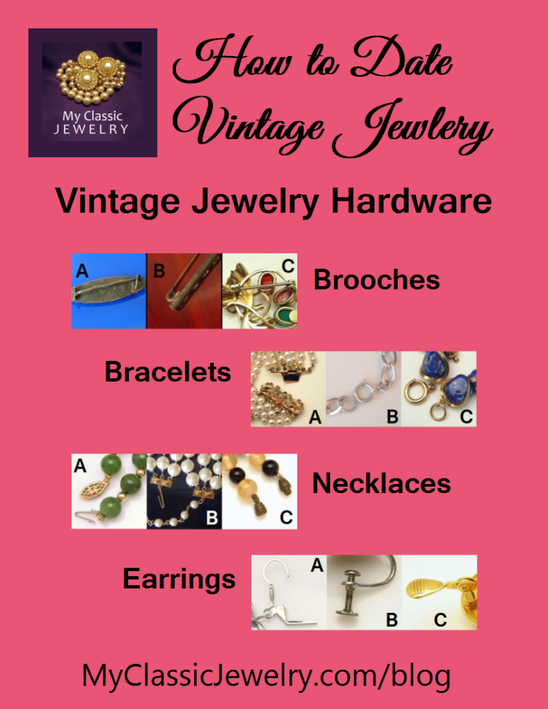 Vintage Jewelry Hardware: How to Date Your Jewelry based on ...